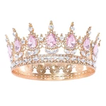 Feltent Pink Queen Crown For Women Crystal Tiara Girl Rhinestone Wedding. Fixed Price $15.33.