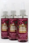 3 Bath & Body Works Bright Christmas Morning Anti Bac Hand Sanitizer Spray 1 Oz. Fixed Price $18.03.