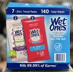 Wet Ones Antibacterial Hand Wipes, Fresh Scent/lavender, 20 Count X (7 Pack)140. Fixed Price $29.99.