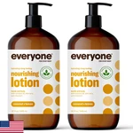 Everyone 2-in-1 Lotion Hand/body, 32oz (2-pack) Coconut & Lemon Natural Oils Hyd. Fixed Price $51.78.