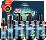 Gifts For Men, Mens Body Wash Bath Gift Set, Cleanses, Kit. Fixed Price $30.99.