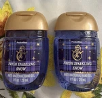 Bath & Bodyworks Fresh Sparkling Snow Pocketbac Sanitizers 1 Oz. Set 2. Fixed Price $4.79.