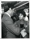 1987 Press Photo Ken Hochman And Sally Henkel Of Jones Day At Office Party. Fixed Price $24.99.