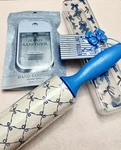 *new* Love & Roses Collection Blue Bow Lint Roller, Hand Sanitizer Pencil Box. Fixed Price $10.50.