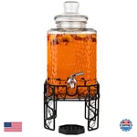 Kitchentoolz 2.5 Gallon Glass Beverage Dispenser Stainless Steel Spigot Metal. Fixed Price $155.18.