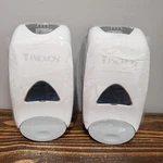 Lot Of 2 Gojo Provon Wall Mount Soap Sanitizer Dispensers White Gray. Fixed Price $34.99.