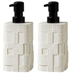 Haocoott Soap Dispensers 400ml 13.5 Oz, 2 Pcs Luxurious Hand Dish Lotion Sham.... Fixed Price $32.39.