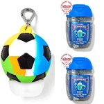 Bath & Body Pocketbac Holder Soccer Ball Multi-colored Raspberry Freeze Hand Gel. Fixed Price $19.98.