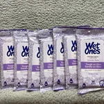 7x Wet Ones Antibacterial Hand Wipes Lavender Scent, 20 Count. Fixed Price $18.99.