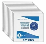 Cleansing Towelettes Antiseptic 5" X 7" Wipes (125 Count) Hand And Body Wet Napk. Fixed Price $16.99.