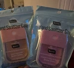 B. Pure Moisturizing Hand Sanitizer W/silicone Case Confetti Cake & Peach New. Fixed Price $9.31.