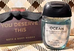 Bath And & Body Works Mens Ocean Scent Pocketbac Hand Gel With Essential Oils. Fixed Price $4.99.
