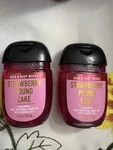 Bath & Bodyworks Strawberry Pound Cake Pocketbac Hand Sanitizers Set 2. Fixed Price $5.99.