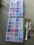 Natural Stone Beads For Jewelry Making Gemstone Crystal + Silver 3 Sets. Fixed Price $50.00.