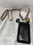 Bath & Body Works Black/cheetah Lanyard Pocketbac Holder Card W/ Mirror. Fixed Price $14.30.