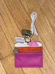 Bath & Body Works Pocket Holder Lanyard Id Case Pink Gold Zipper Card. Fixed Price $10.00.