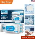 Large Alcohol Wipes 75% Unscented Hand Sanitizing 320 Count +12 Travel .... Fixed Price $57.58.