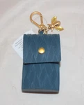 Bath & Body Works Navy Snap Case Holder Clip On Pocketbac W/ Bee Charm. Fixed Price $14.99.