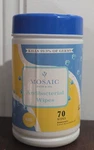 Mosaic Bath & Spa Antibacterial Wipes, 70 Wipes Per Container. Fixed Price $7.99.