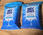 Wet Ones Antibacterial Hand Wipes - 50 Ocean Breeze/aloe Lot Of 2. Fixed Price $15.15.