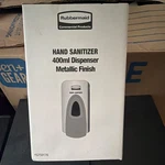 Rubbermaid Commercial Hand Sanitizer Dispenser Metallic 400ml Fg750176. Fixed Price $15.00.