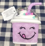New Purple Faceted Milkshake Drink Pocketbac Sanitizer Holder Bath & Body Works. Fixed Price $24.00.