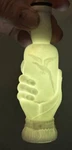 Milk Glass Hand W Bird & Shaker Top (not Avon) Perfume Cologne Bottle Circa 1900. Fixed Price $129.99.