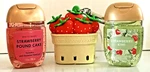 Strawberry Basket Pocketbac Hand Sanitizer Holder & Gel Bath Body Works 3 Pc. Fixed Price $22.99.