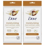 2 Pack Dove Moisturizing Hand Sanitizer Wipes Shea Butter & Warm Vanilla 20ct. Fixed Price $5.99.