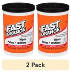 2 Pack Fast Orange Hand Cleaner Wipes, 72-count Container Clean Scent. Fixed Price $28.73.