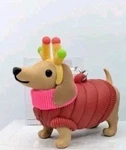 Bath & Body Works Festive Pup Dachshund Dog Light Up Pocket * Bac Holder New. Fixed Price $16.88.