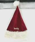 Pottery Barn Santa Hat "daddy" Monogram Faux Fur Stitched Christmas Red Holiday. Fixed Price $34.95.