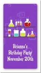 Science Lab Custom Birthday Party Rectangle Stickers - 2oz Bottle. Fixed Price $6.00.