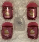 Bath & Body Works Hand Sanitizer (4) Pink Pineapple Sunrise W/free Holder. Fixed Price $13.99.