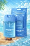 Scent Theory Sandalwood Waves Moisturizing Scented Hand Sanitizer Spray 1 Fl Oz. Fixed Price $10.00.