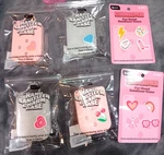 B-pure Hand Sanitizer Charm Case Silicone Pink White With Charms. Fixed Price $14.99.