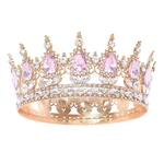Feltent Pink Queen Crown For Women Crystal Tiara Rhinestone Wedding. Fixed Price $12.18.