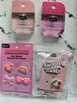 B.pure Moisturizing Scented Hand Sanitizer Set Charm Case Pink Kiwi/ Berries. Fixed Price $15.00.