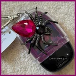 Bath & Body Work Spider Jem Pocketbac Holder Pink Purple Jemstone Halloween Nwt. Fixed Price $11.95.