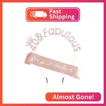 Atoden 40th Birthday Decorations For Women 40 And Fabulous Sash Headban. Fixed Price $12.83.