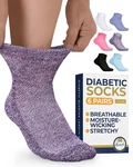 Pembrook Ankle Diabetic Socks For Women & Men 6 Pairs Wide Non Binding. Fixed Price $36.99.
