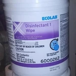 Ecolab Disinfectant 1 Wipes 85 Count Orig $150. Only $25. Extra Free Barrel. Fixed Price $19.00.