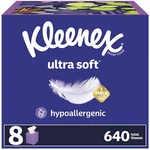 Kleenex Ultra Soft Facial Tissues, 8 Cube Boxes, 80 Tissues Per Box, 3-ply. Fixed Price $17.05.