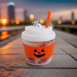 Bath & Body Works Pumpkin Milkshake Coffee Latte Cup Straw Pocketbac Holder. Fixed Price $12.99.