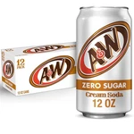 A&w Cream Soda Zero Sugar, 12 Fl Oz Cans, Pack. Fixed Price $17.39.