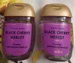 Bath & Bodyworks Black Cherry Merlot Gel Hand Sanitizer Set 2. Fixed Price $5.99.