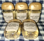 5-pack All New Cozy Vanilla Almond Pocketbac Sanitizers 1 Oz Bath & Body Works. Fixed Price $26.00.