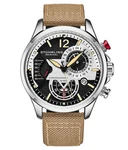 Cordura 4029 Quartz 45mm Aviator Beige/leather Black Dial Wristwatch 4029.1. Fixed Price $975.00.