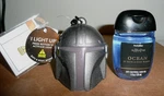 2 Star Wars Grogu & The Mandalorian Helmet Light-up Pocketbac Holder + Ocean. Fixed Price $26.99.