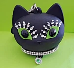 Bath & Body Works Glam Black Cat Bling Pocketbac Hand Sanitizer Holder Sleeve. Fixed Price $16.00.